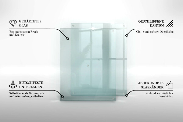 Transparent chopping board 20x16 in