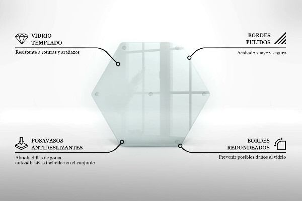 Transparent chopping board 16 in