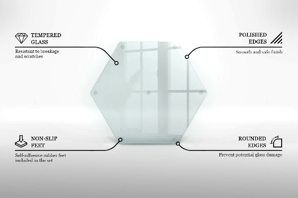Transparent chopping board 16 in