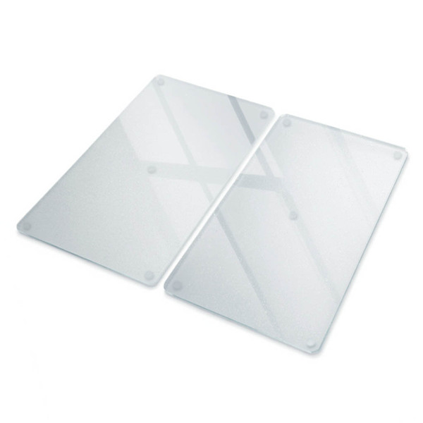 Glass kitchen cutting board set of 2, 11.8 × 20.5 inches
