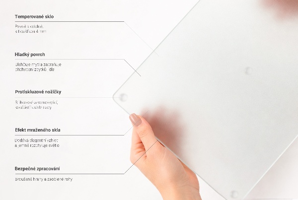 Glass chopping board 11.8 in