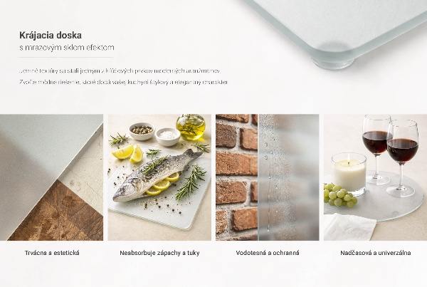 Glass chopping board 11.8 in