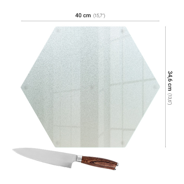 Glass chopping board 15.7 × 13.6 inches