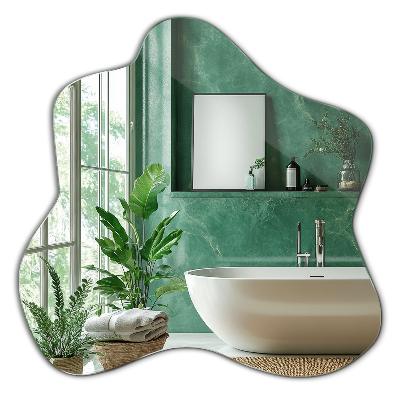 Splash irregular shaped mirror 58x58 cm