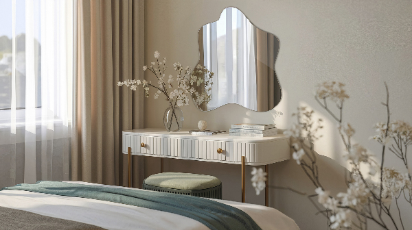 Splash irregular shaped mirror 58x58 cm