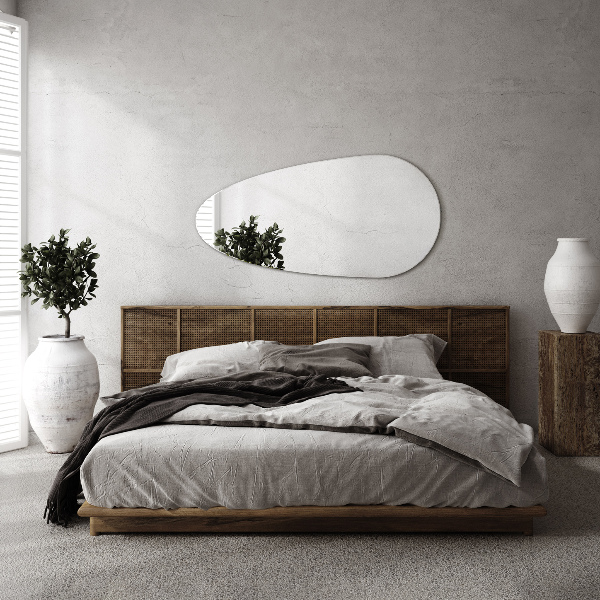 Asymmetrical teardrop mirror without frame 16x32 in