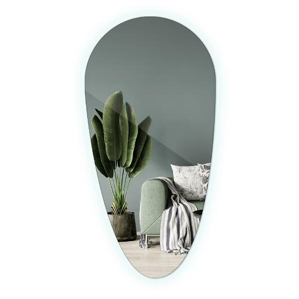 Led light mirror tear shaped 45x90 cm