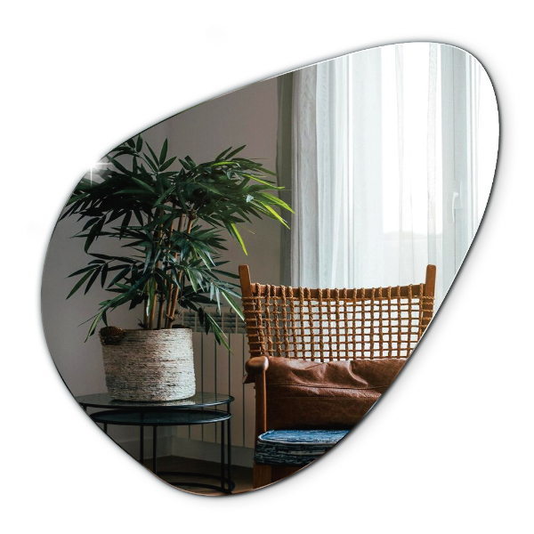 Organic mirror beautiful hanging addition 58x58 cm