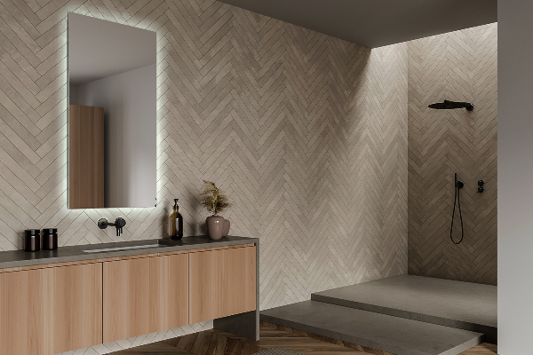 Rectangle led bathroom wall mirror 24x16 in