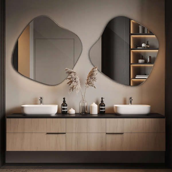 Mirror splash original 30x30 in