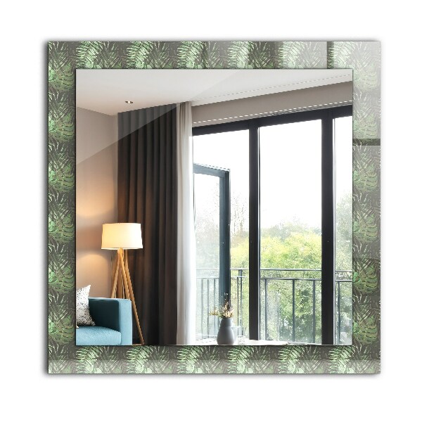 Wall mirror decor Tropical leaves