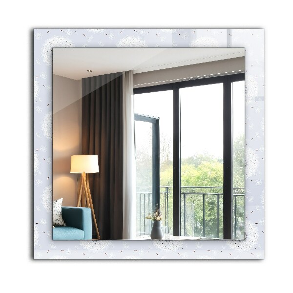 Wall mirror design Blown flowers