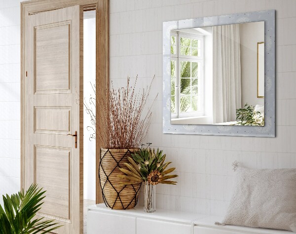 Wall mirror design Blown flowers