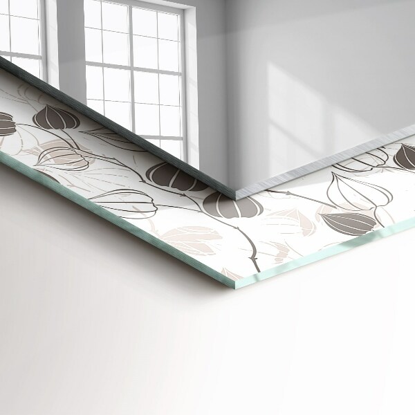 Decorative mirror Leaf motif