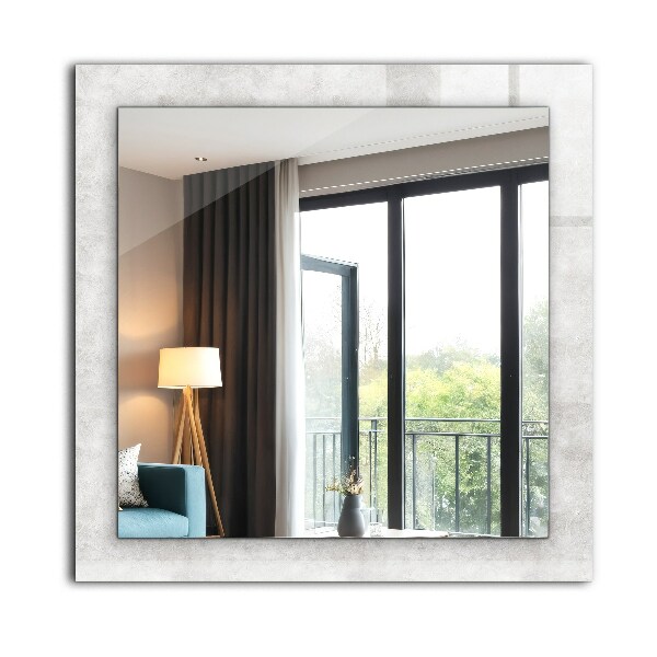 Printed mirror Motif on grey fabric
