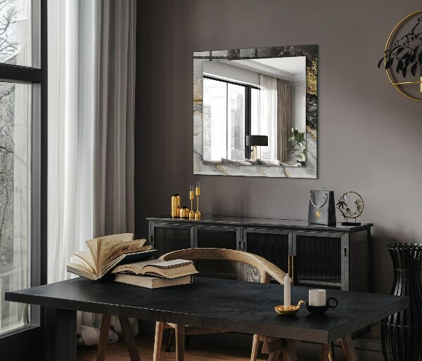 Wall mirror decor Abstract marble with veins