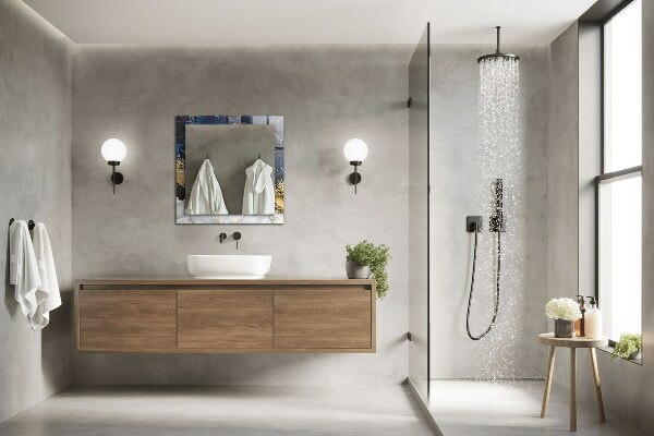 Wall mirror design Abstract marble
