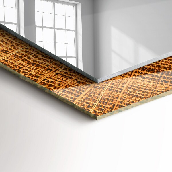 Decorative mirror Cross section of the growth rings of a tree trunk