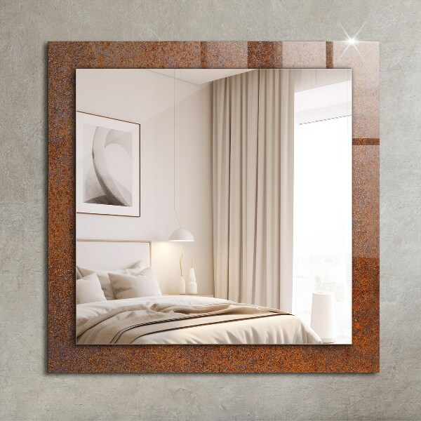 Decorative mirror Rusty metal surface