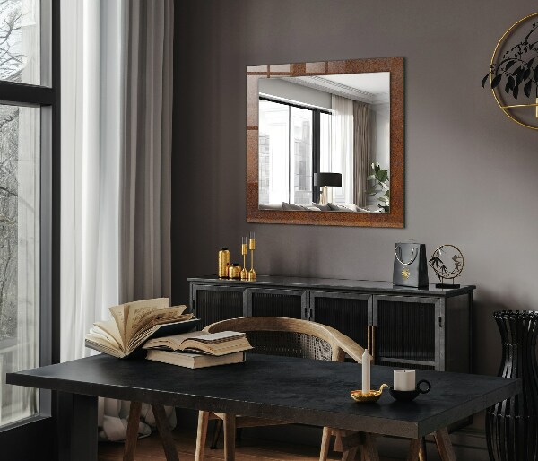 Decorative mirror Rusty metal surface