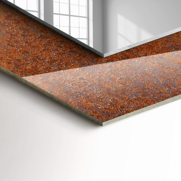 Decorative mirror Rusty metal surface