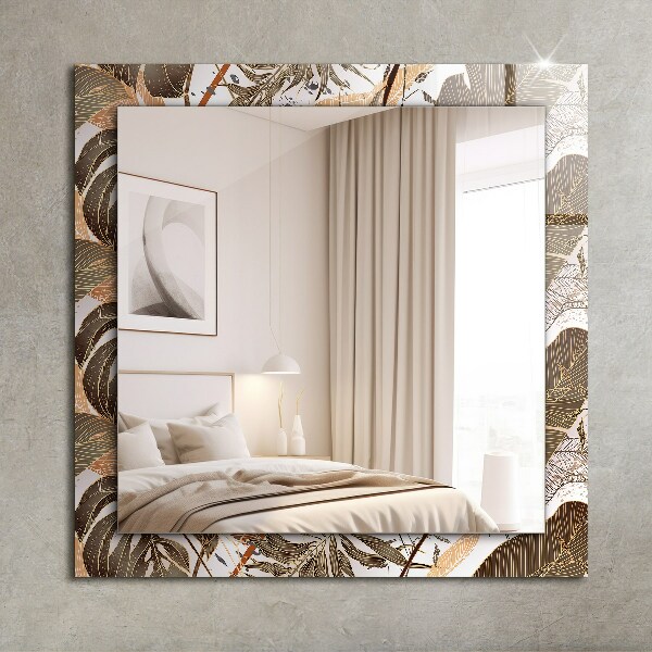 Decorative mirror Leaves with tropical motifs