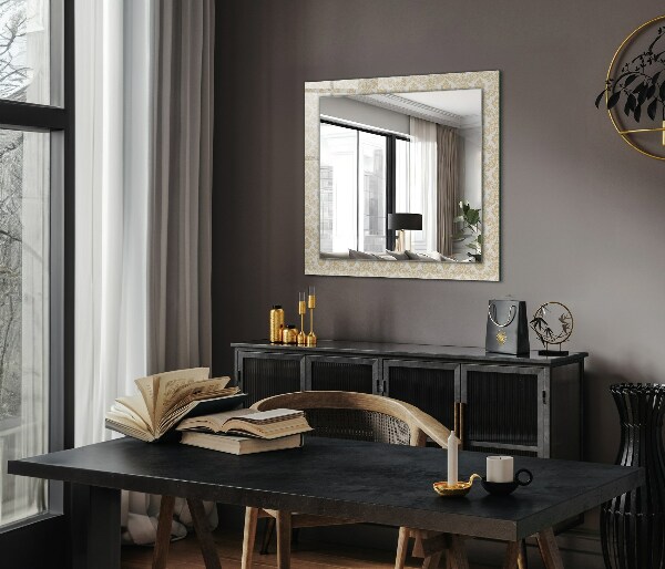 Wall mirror design Yellow decorations
