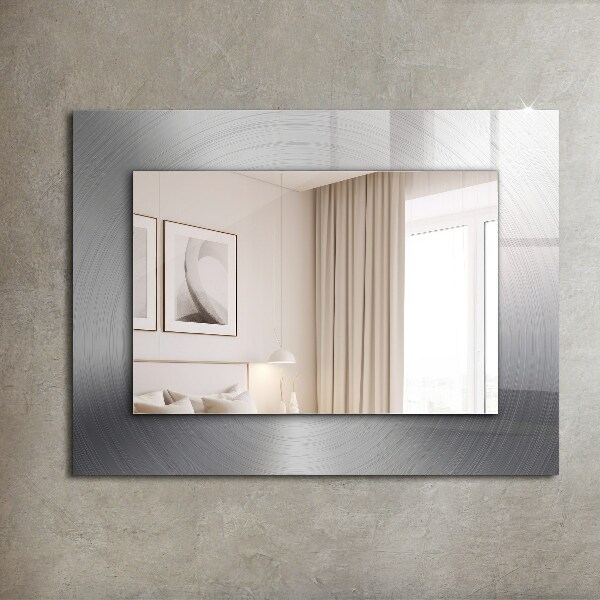 Decorative mirror Round metal surface