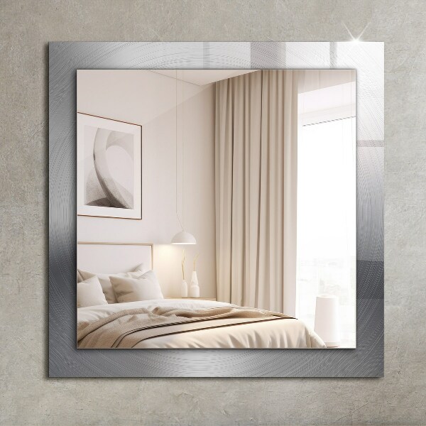 Decorative mirror Round metal surface