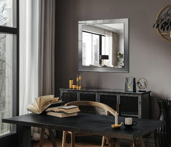 Decorative mirror Round metal surface