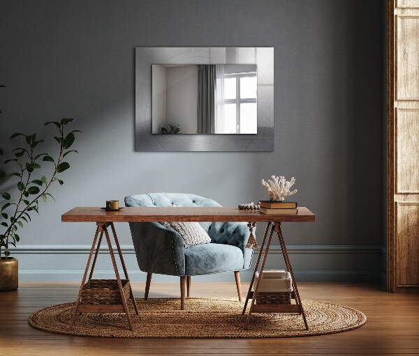 Decorative mirror Round metal surface