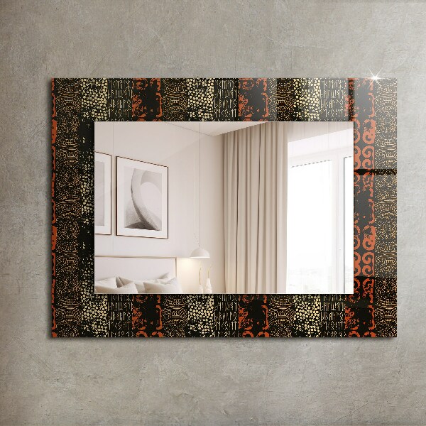 Decorative mirror Ethnic ornamental motif