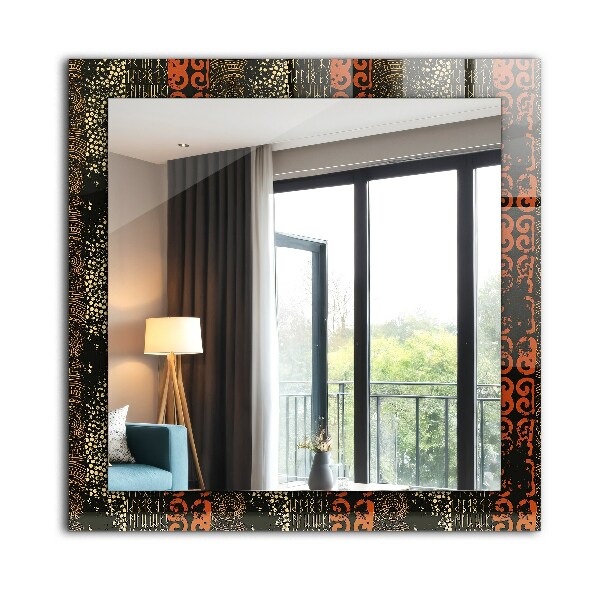 Decorative mirror Ethnic ornamental motif