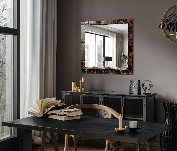 Decorative mirror Ethnic ornamental motif