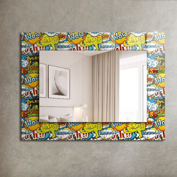 Printed mirror Coloured balloons