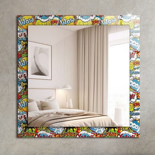 Printed mirror Coloured balloons