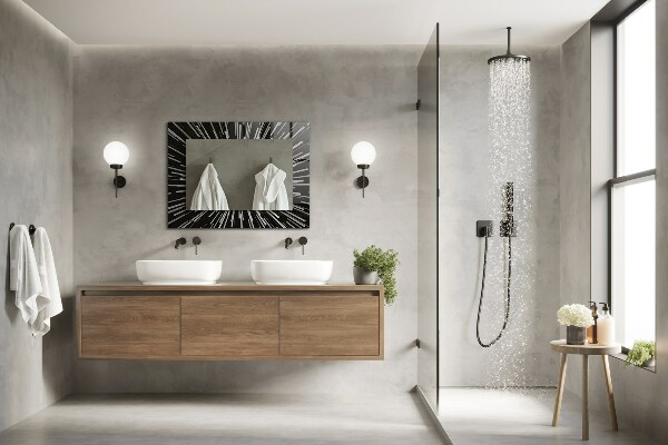Wall mirror design Speed of light effect
