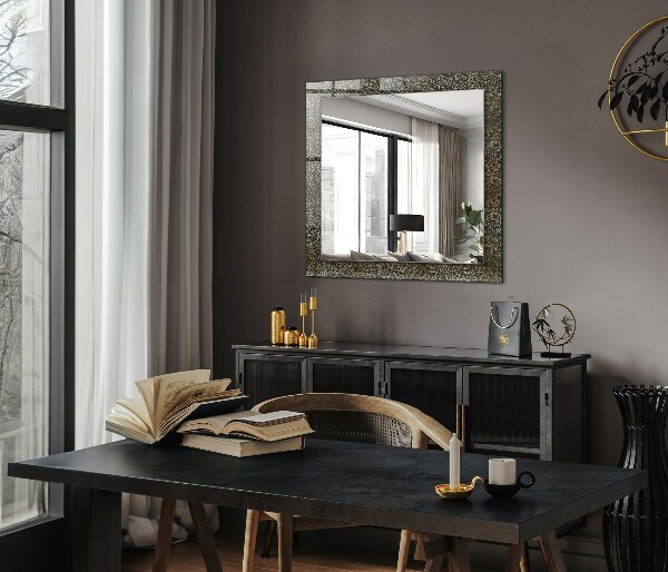 Decorative mirror Golden decorative motif
