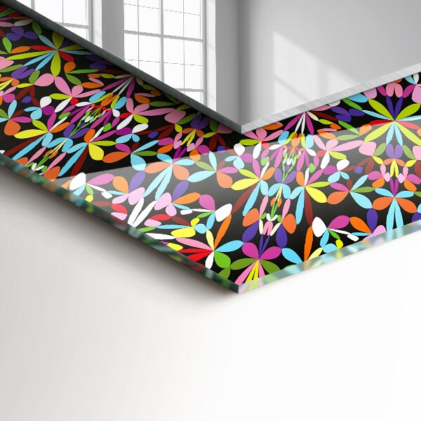 Wall mirror decor Coloured mandala