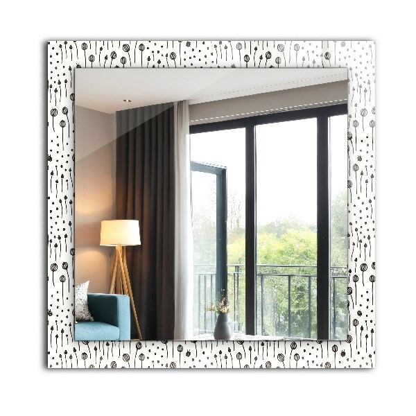 Mirror frame with print Minimalist nature