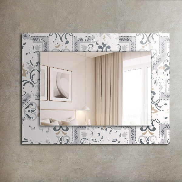 Decorative mirror Decorative tile pattern