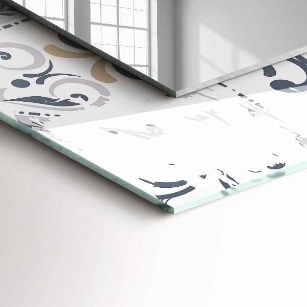 Decorative mirror Decorative tile pattern