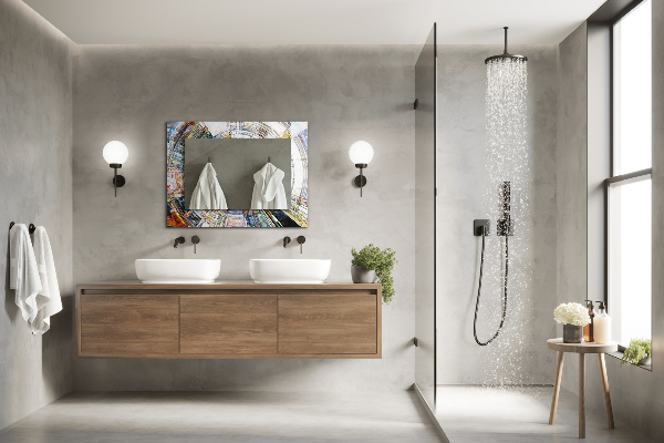 Decorative mirror Abstract circle mosaic