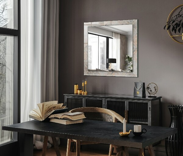 Wall mirror design Patterned tiles