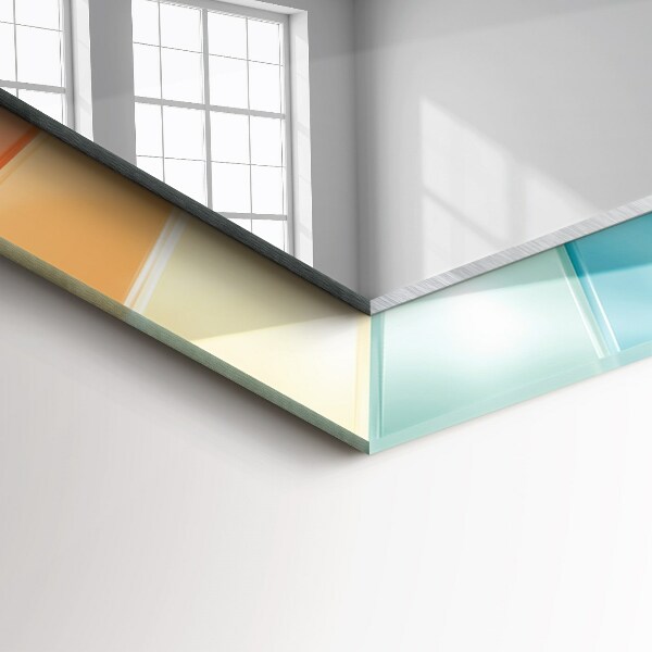 Printed mirror Coloured rays of light