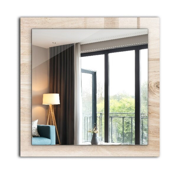 Wall mirror decor Knotted wood