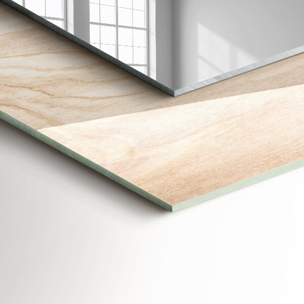 Wall mirror decor Knotted wood