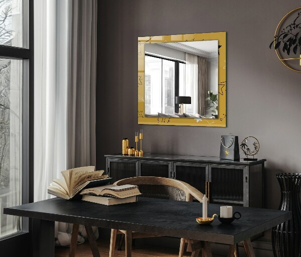Wall mirror design Different star motifs