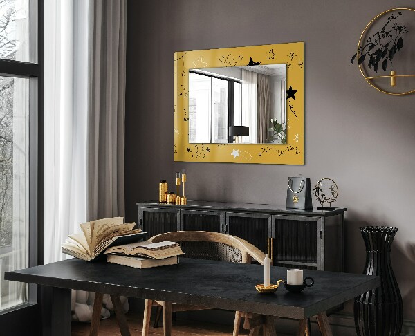 Wall mirror design Different star motifs