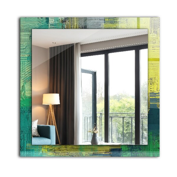 Decorative mirror Abstract coloured composition